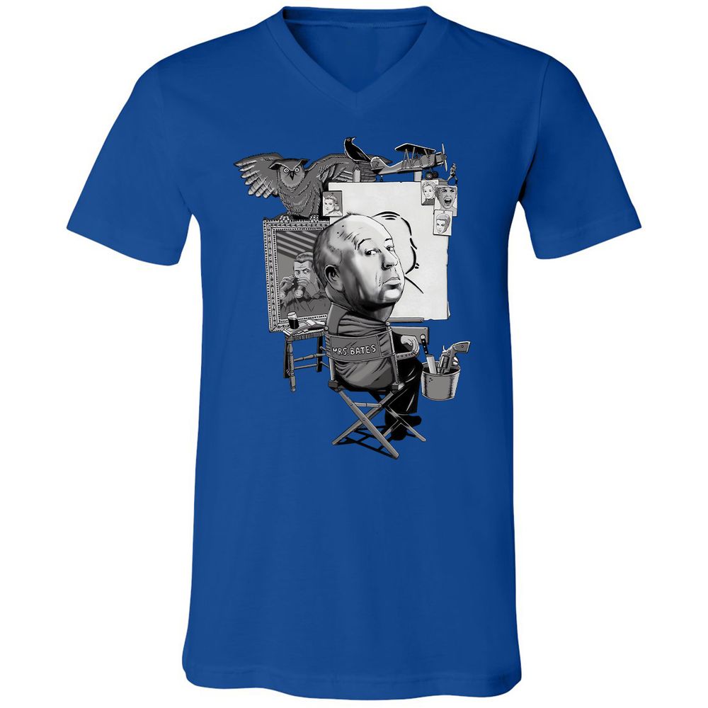 Unisex V-Neck T-Shirt - X8X2TV93 - True Royal - 4