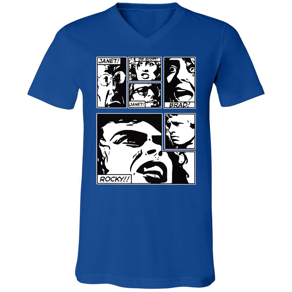 Unisex V-Neck T-Shirt - MD1X9P14 - True Royal - 4