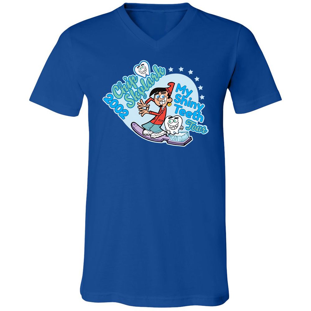 Unisex V-Neck T-Shirt - 5S9KFKLK - True Royal - 4