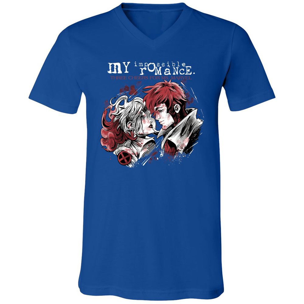 Unisex V-Neck T-Shirt - 8FUTW56Y - True Royal - 4