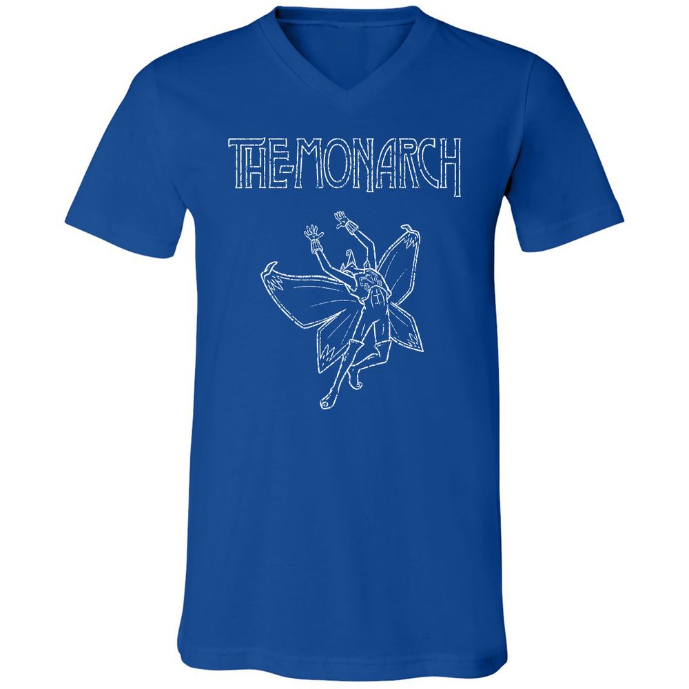 Unisex V-Neck T-Shirt - Y7WHKLB7 - True Royal - 4