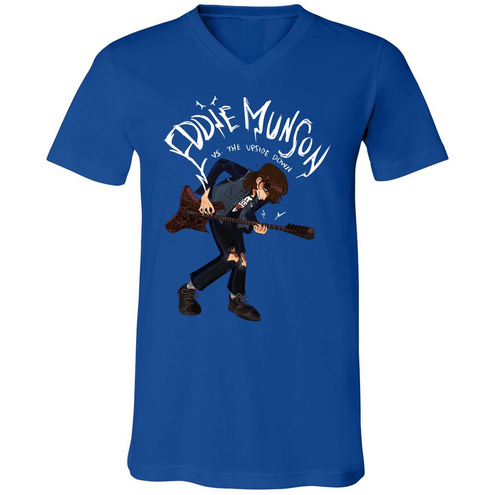 Unisex V-Neck T-Shirt - MAWNN1PX - True Royal - 4