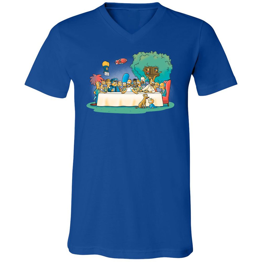 Unisex V-Neck T-Shirt - PPY3JAE6 - True Royal - 4