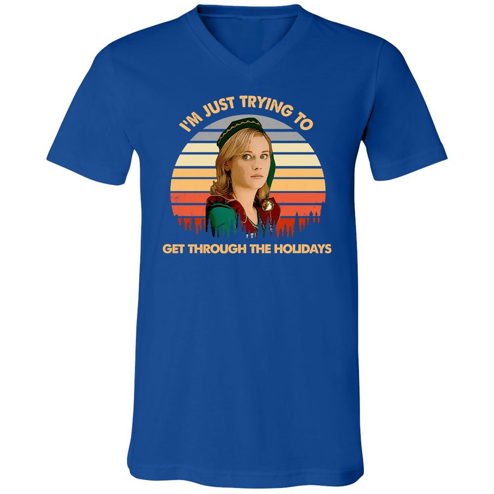 Unisex V-Neck T-Shirt - 12Y2E433 - True Royal - 4