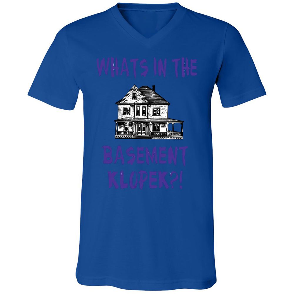 Unisex V-Neck T-Shirt - Y2TJ7UKW - True Royal - 4