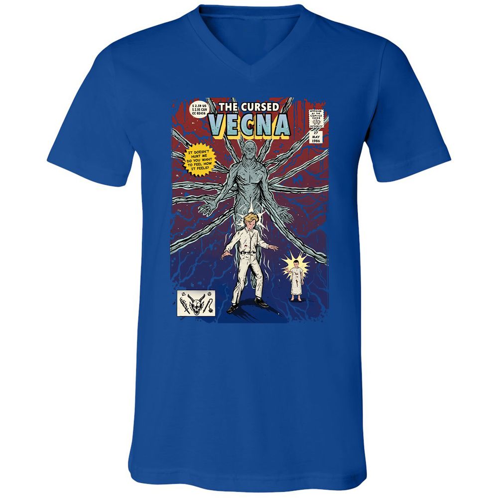 Unisex V-Neck T-Shirt - UTNQZ4FW - True Royal - 4