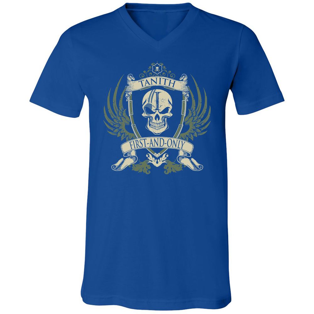 Unisex V-Neck T-Shirt - TB9X2YL2 - True Royal - 4