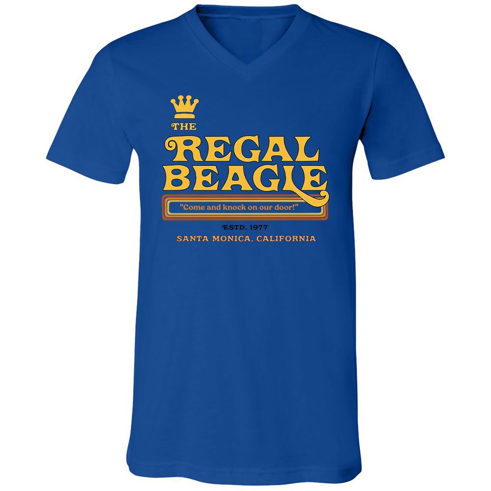 Unisex V-Neck T-Shirt - WSK2H34M - True Royal - 4