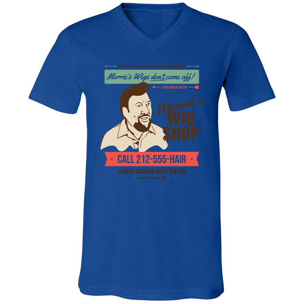 Unisex V-Neck T-Shirt - N8YYW471 - True Royal - 4