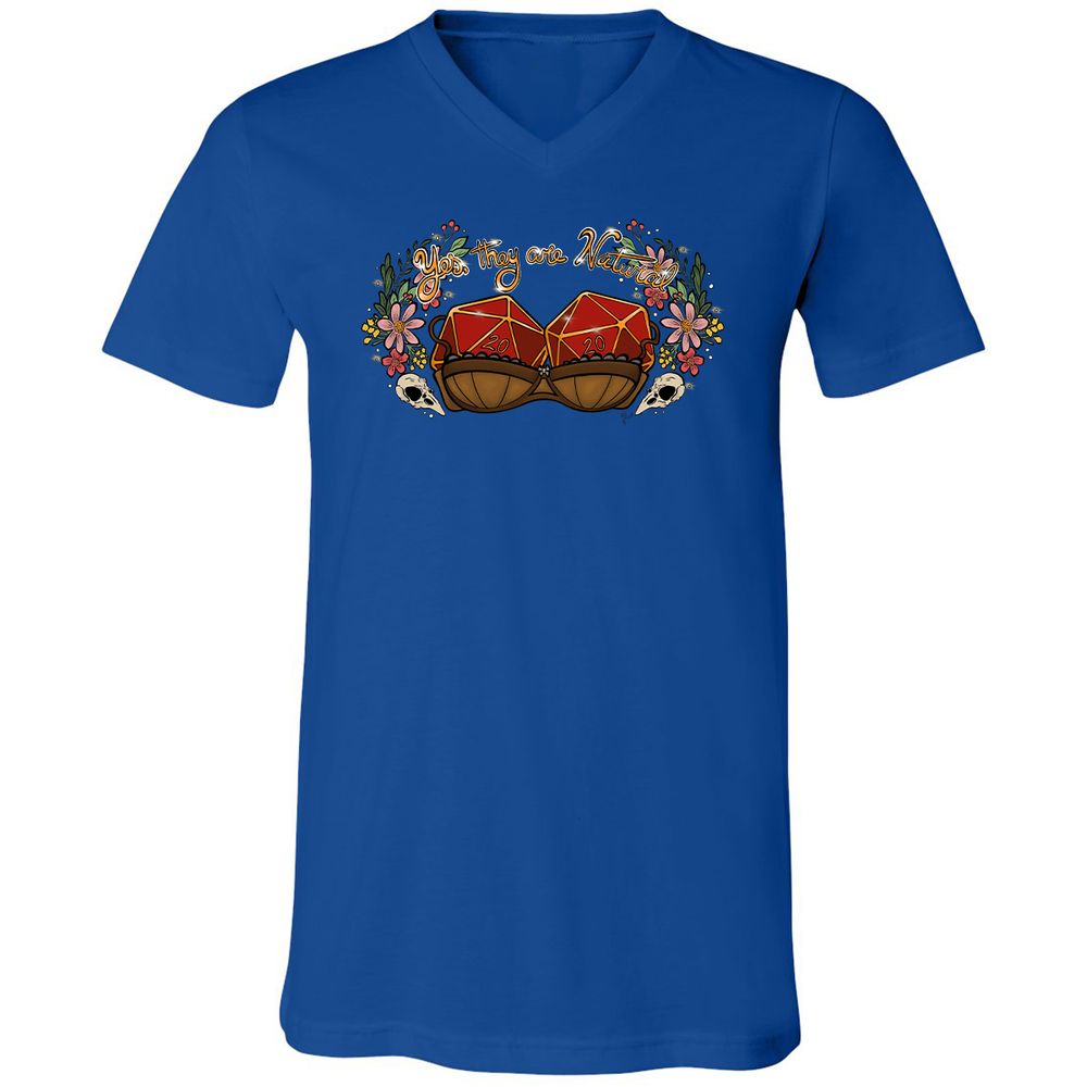 Unisex V-Neck T-Shirt - 11BHZ3AT - True Royal - 4