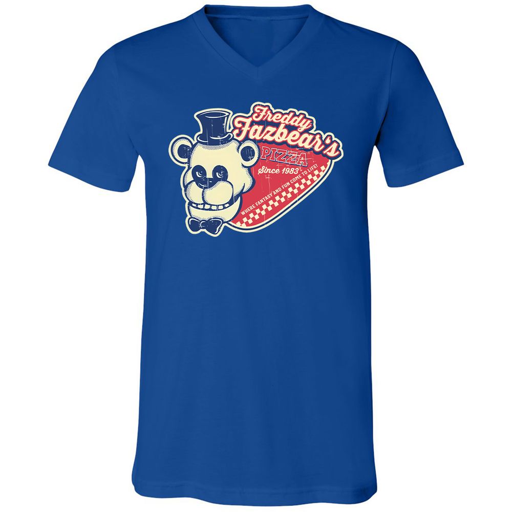 Unisex V-Neck T-Shirt - V9PK881G - True Royal - 4