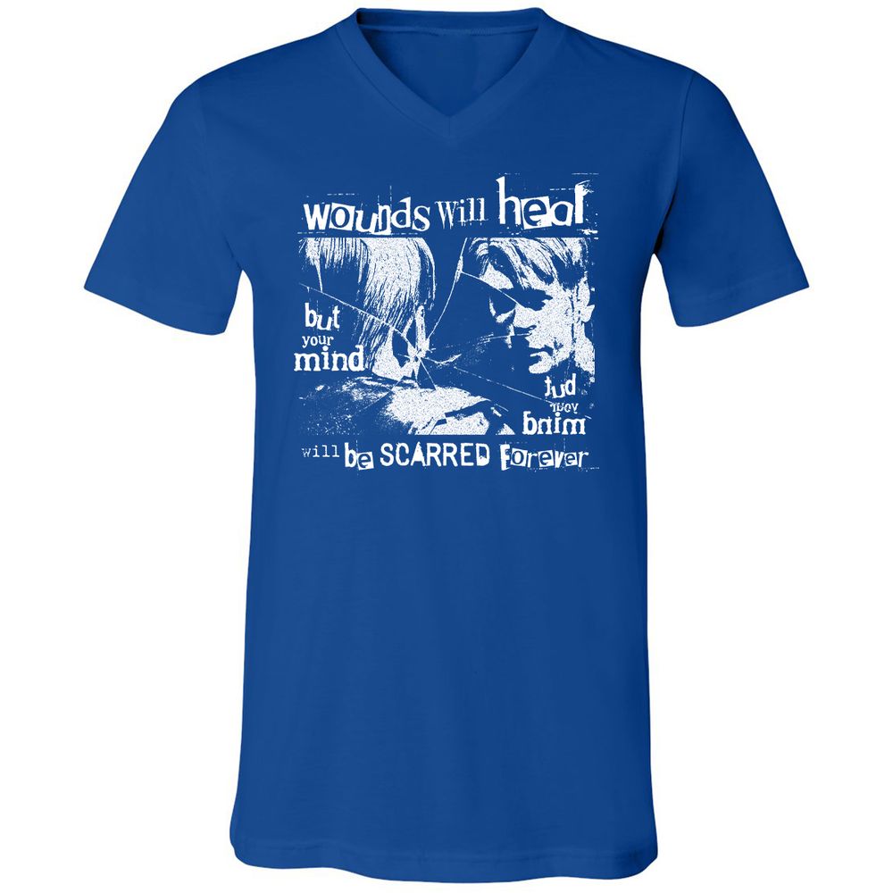 Unisex V-Neck T-Shirt - 2ERQLHBK - True Royal - 4