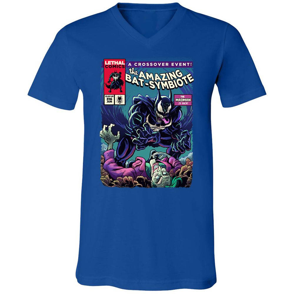 Unisex V-Neck T-Shirt - L9UWQ1BH - True Royal - 4