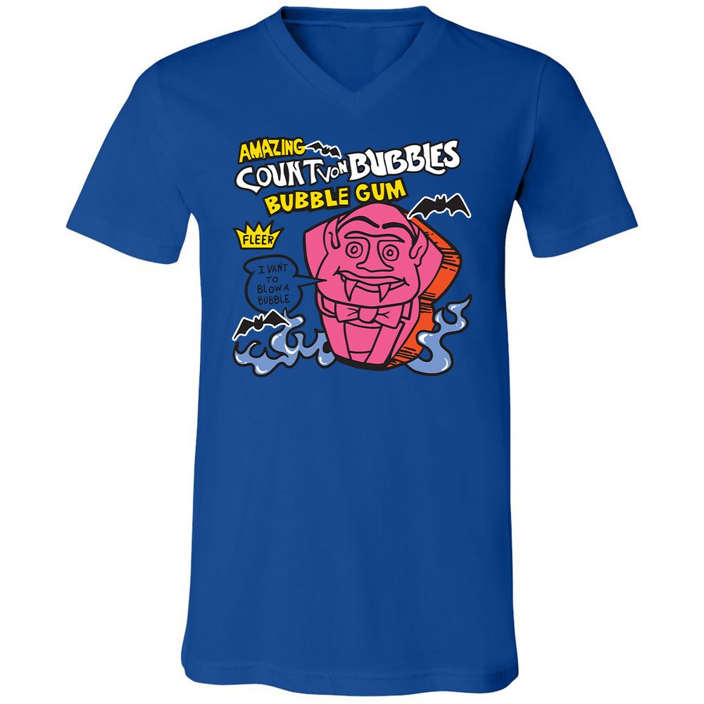 Unisex V-Neck T-Shirt - M7GB3AB6 - True Royal - 4