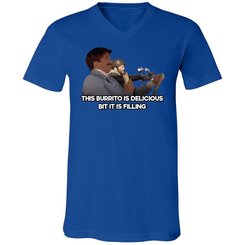 Unisex V-Neck T-Shirt - NZG7CZYS - True Royal - 4