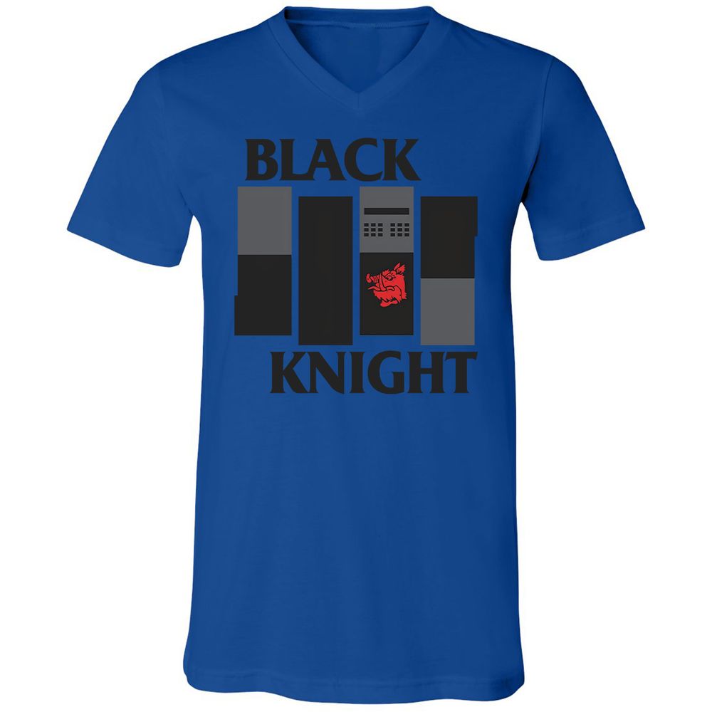Unisex V-Neck T-Shirt - U84RCR2P - True Royal - 4