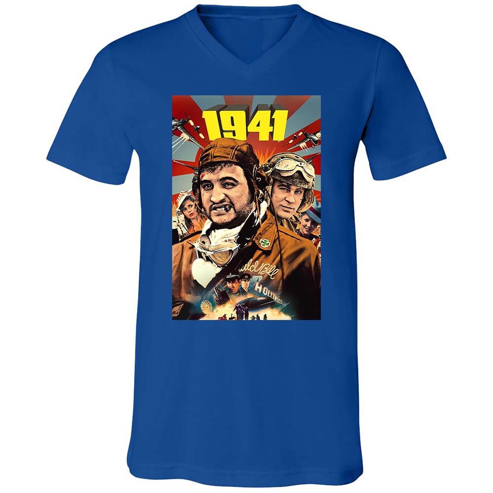 Unisex V-Neck T-Shirt - MW2EC445 - True Royal - 4