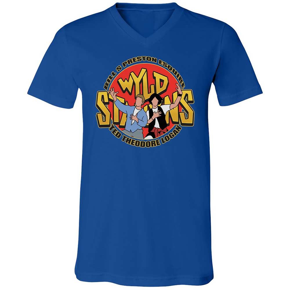 Unisex V-Neck T-Shirt - FB1J95J3 - True Royal - 4