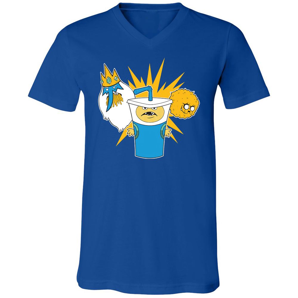 Unisex V-Neck T-Shirt - 2EDM1DWG - True Royal - 4