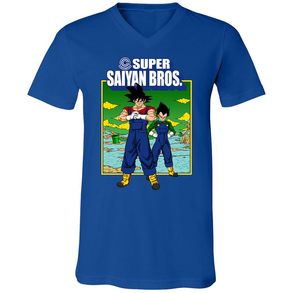 Unisex V-Neck T-Shirt - L17QRFBA - True Royal - 4