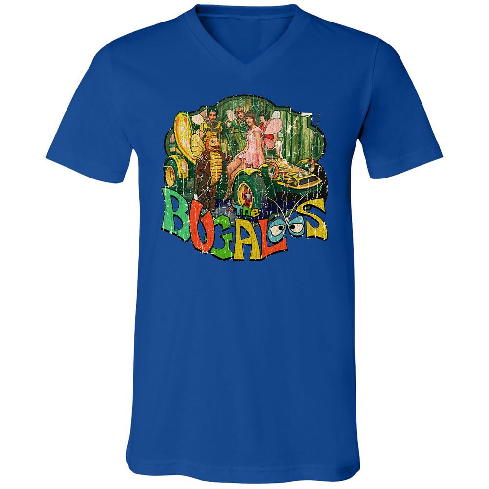 Unisex V-Neck T-Shirt - GQUVJJ9J - True Royal - 4