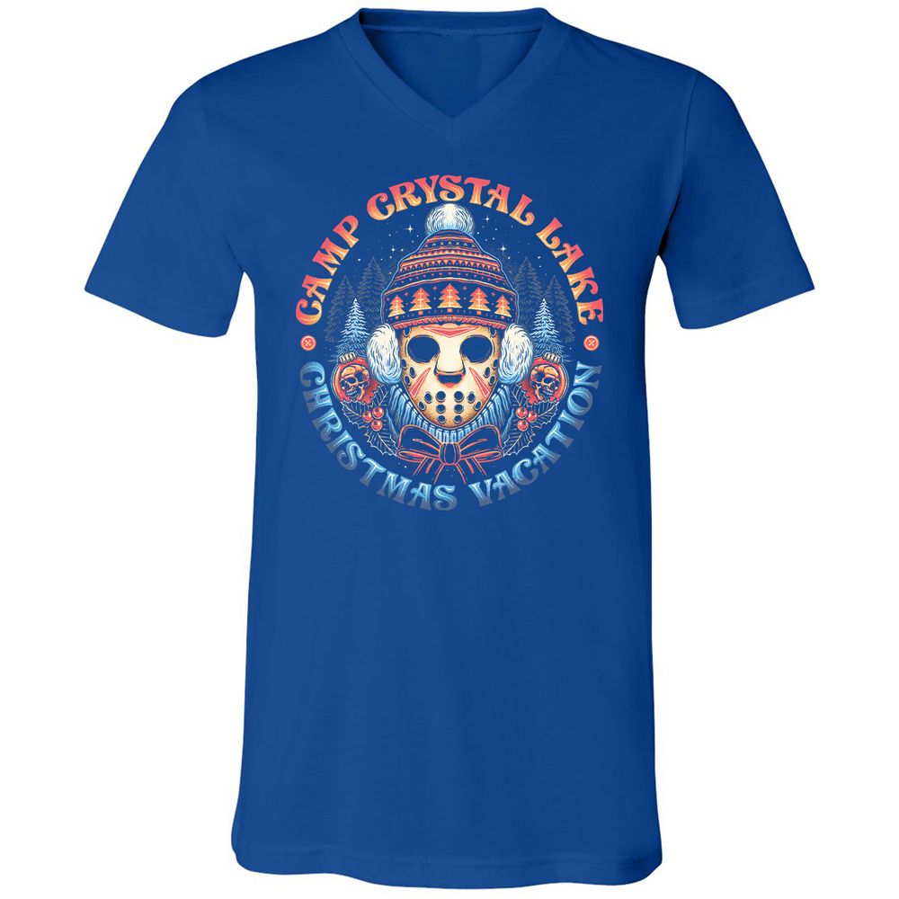 Unisex V-Neck T-Shirt - YM2BRLDH - True Royal - 4