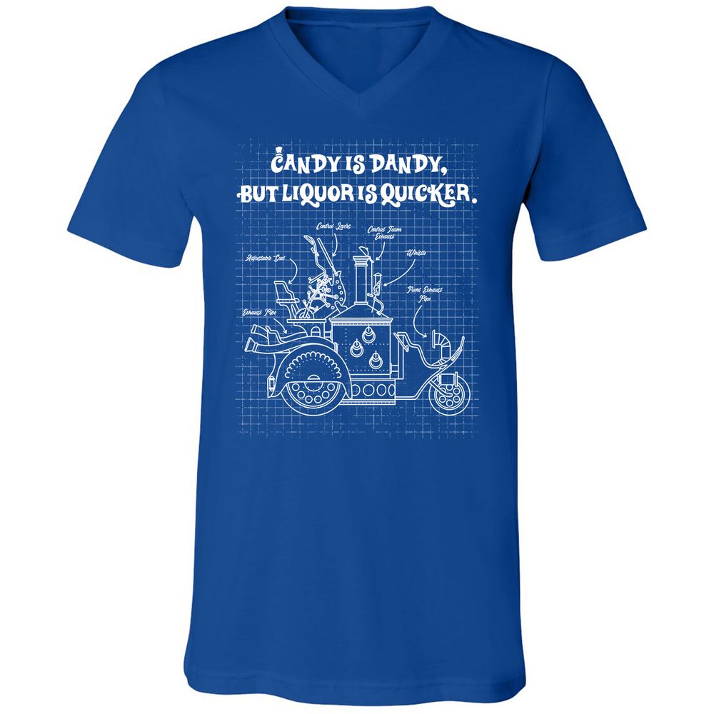 Unisex V-Neck T-Shirt - VP8U48AY - True Royal - 4