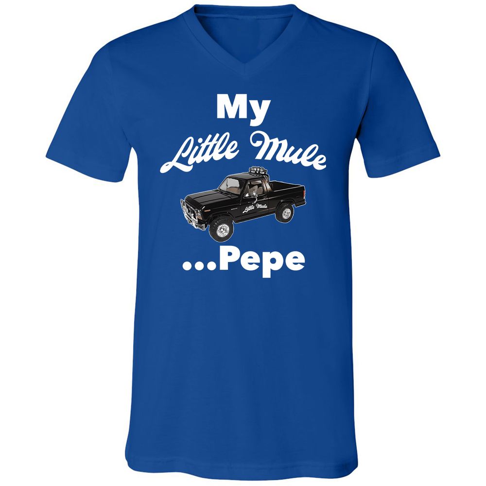 Unisex V-Neck T-Shirt - Q659RRPE - True Royal - 4