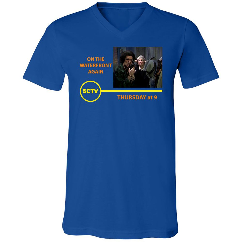 Unisex V-Neck T-Shirt - 7WDQY58V - True Royal - 4