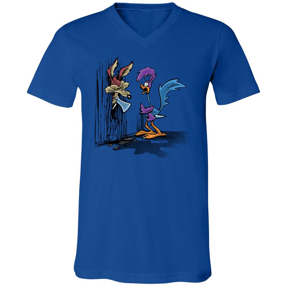 Unisex V-Neck T-Shirt - 45GNGDC7 - True Royal - 4