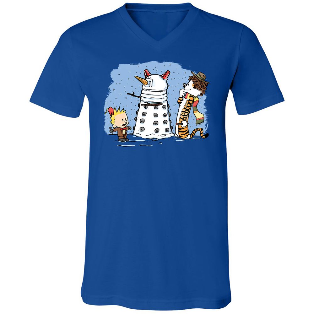 Unisex V-Neck T-Shirt - E7EQT75L - True Royal - 4