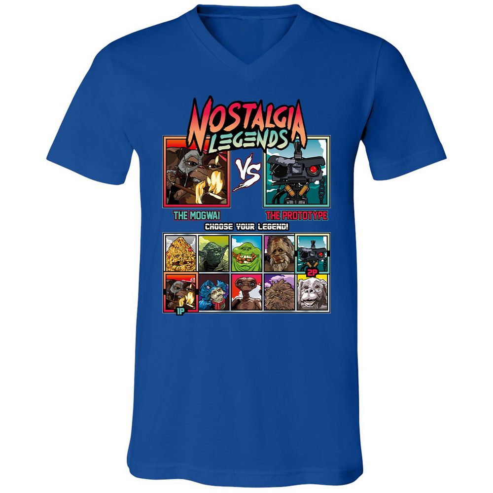 Unisex V-Neck T-Shirt - 1QXRDST5 - True Royal - 4