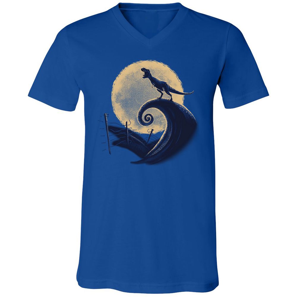 Unisex V-Neck T-Shirt - LXC479HW - True Royal - 4