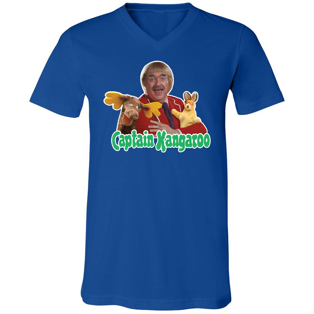 Unisex V-Neck T-Shirt - SWAHNDYF - True Royal - 4
