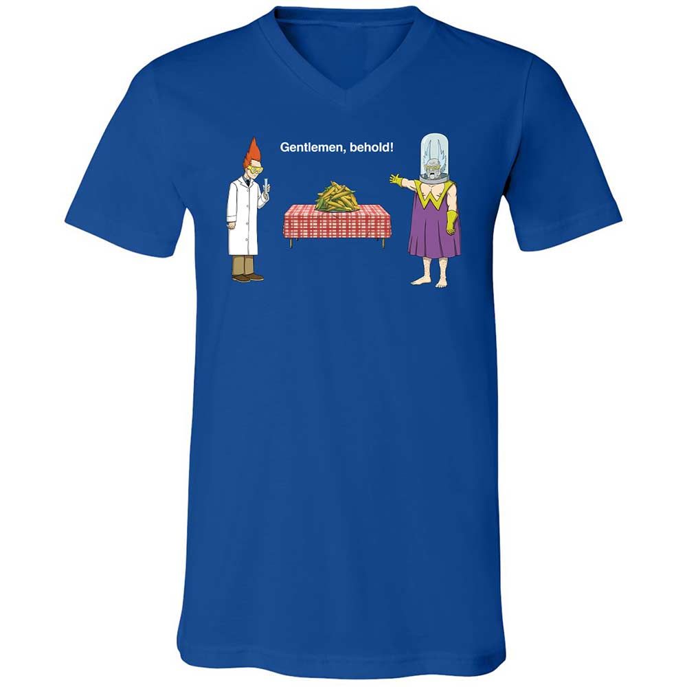Unisex V-Neck T-Shirt - 98AY116B - True Royal - 4