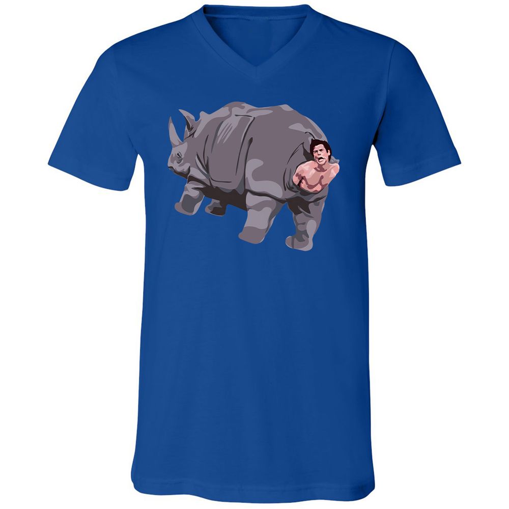 Unisex V-Neck T-Shirt - EJYH1SED - True Royal - 4