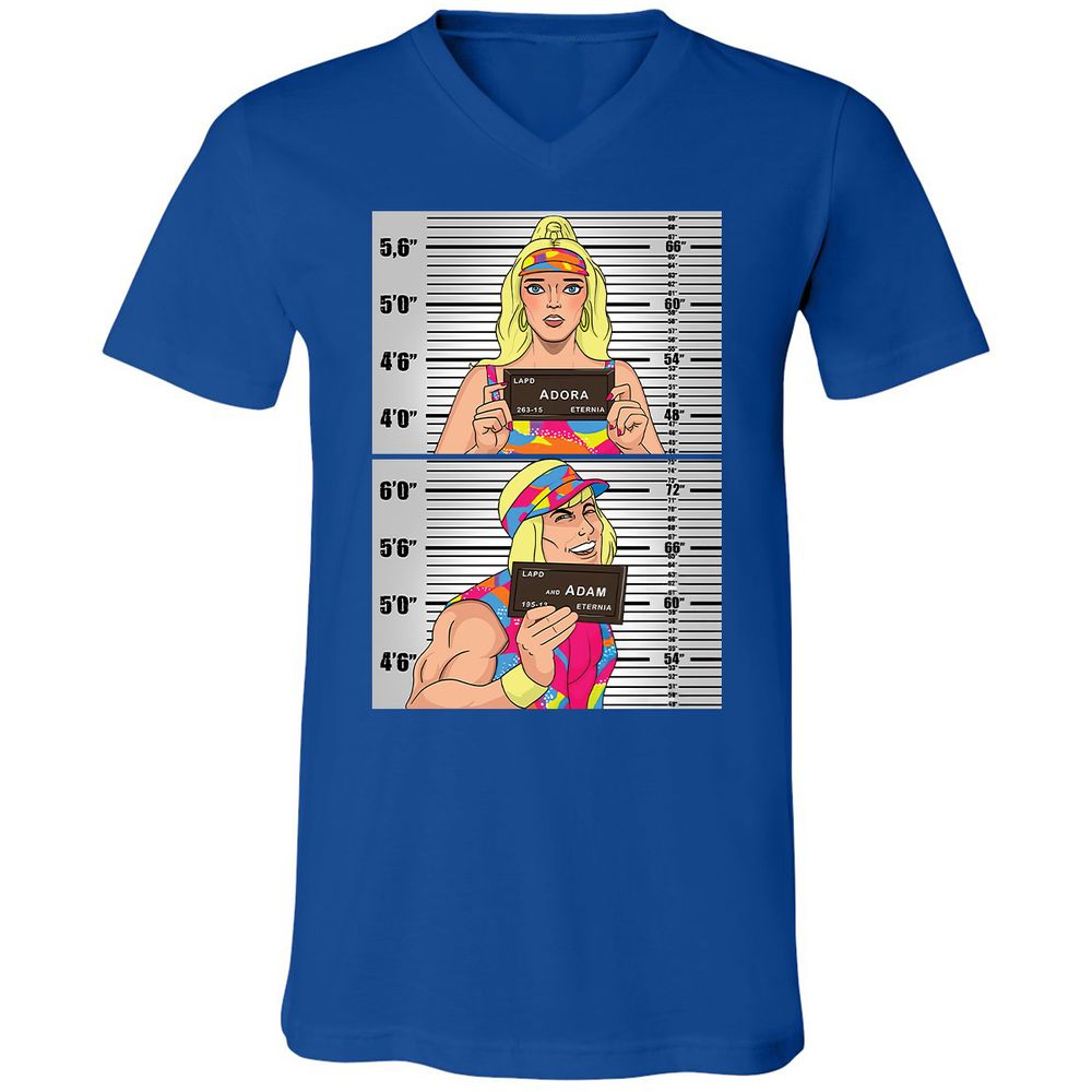Unisex V-Neck T-Shirt - 3FV6U3B2 - True Royal - 4
