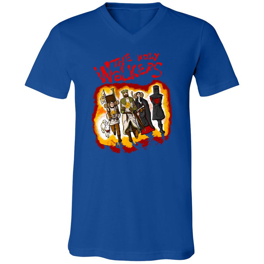 Unisex V-Neck T-Shirt - D8G7JVLV - True Royal - 4