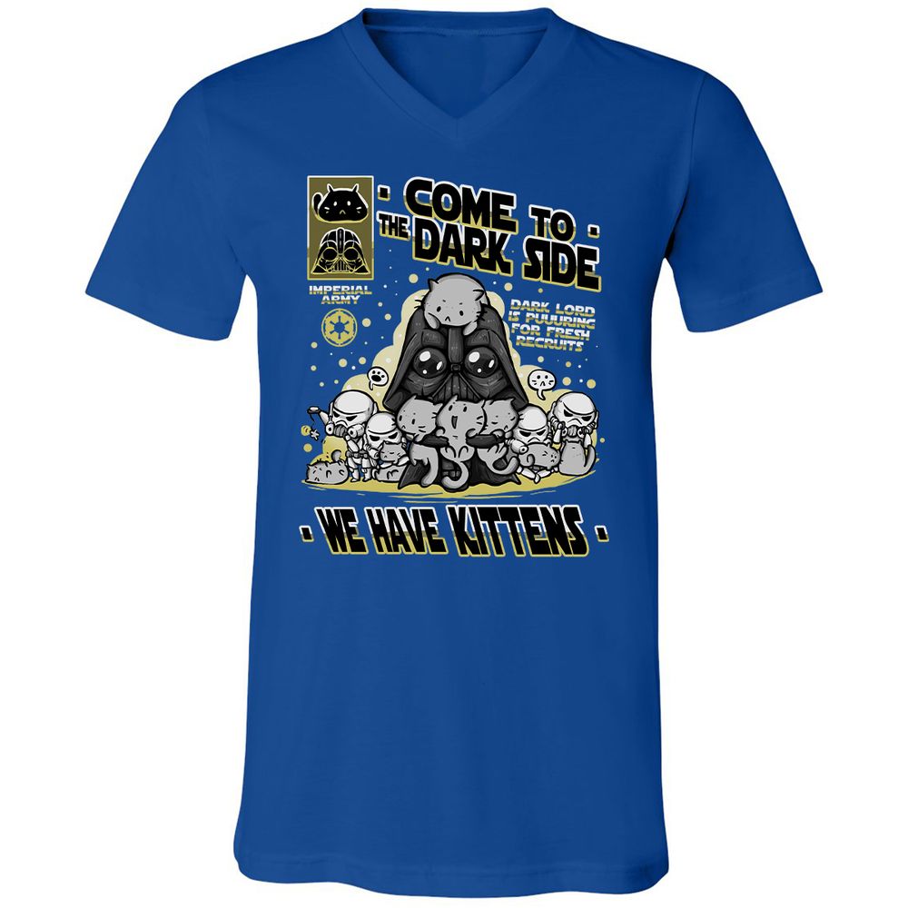 Unisex V-Neck T-Shirt - 8MREJQKL - True Royal - 4