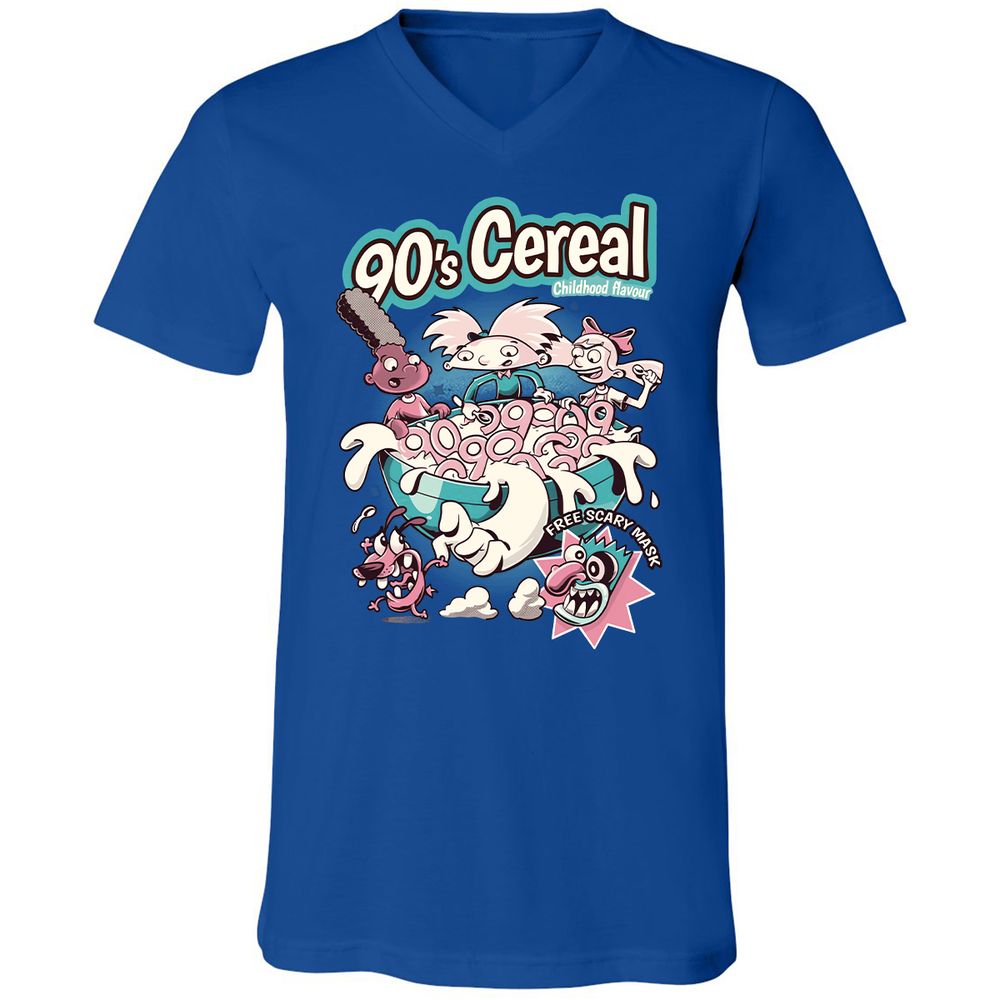 Unisex V-Neck T-Shirt - DPVATJP6 - True Royal - 4