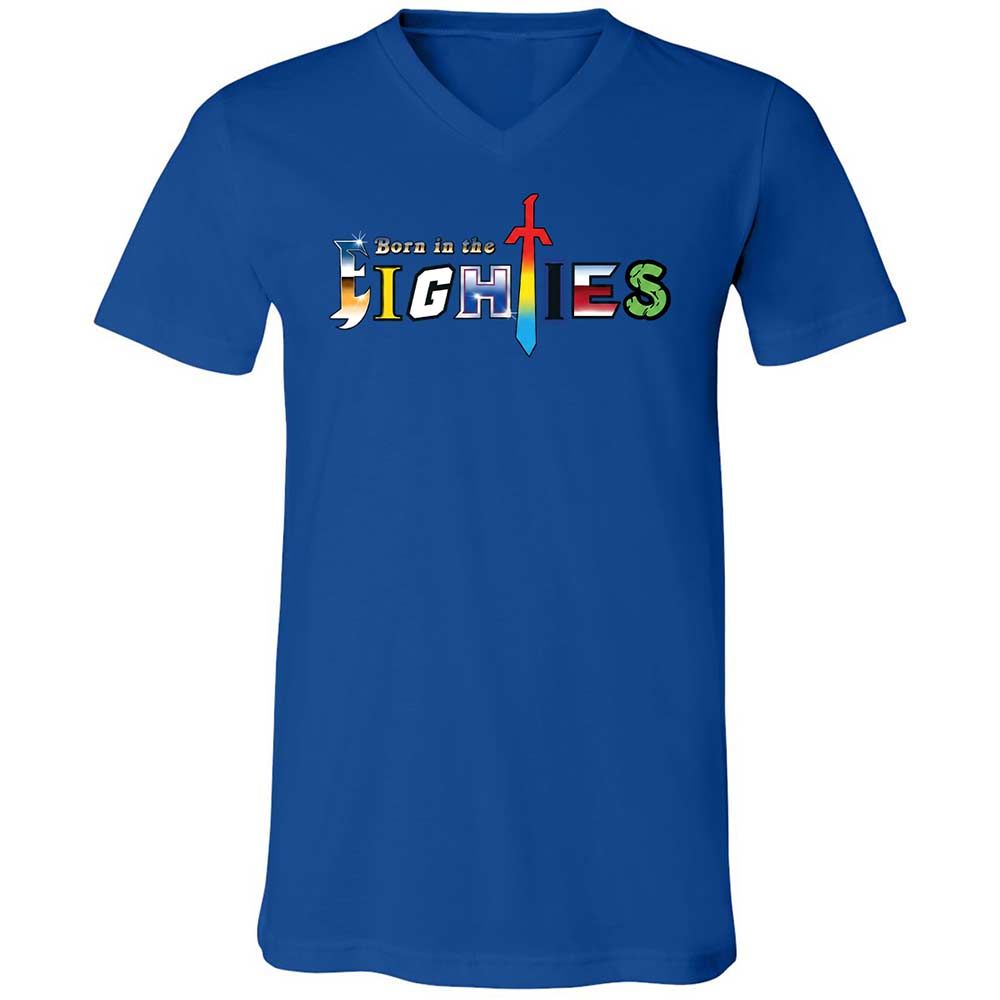 Unisex V-Neck T-Shirt - KYNKF3H1 - True Royal - 4