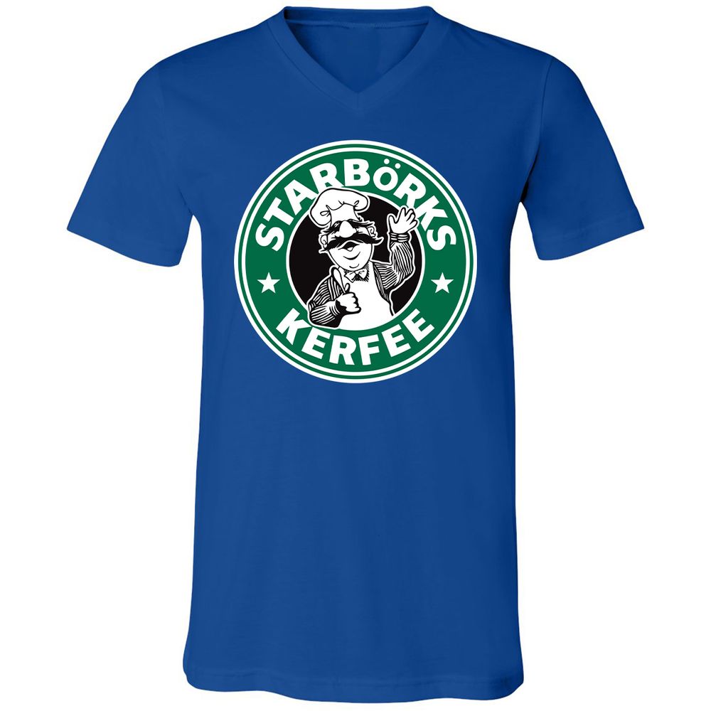Unisex V-Neck T-Shirt - T8C2C89L - True Royal - 4