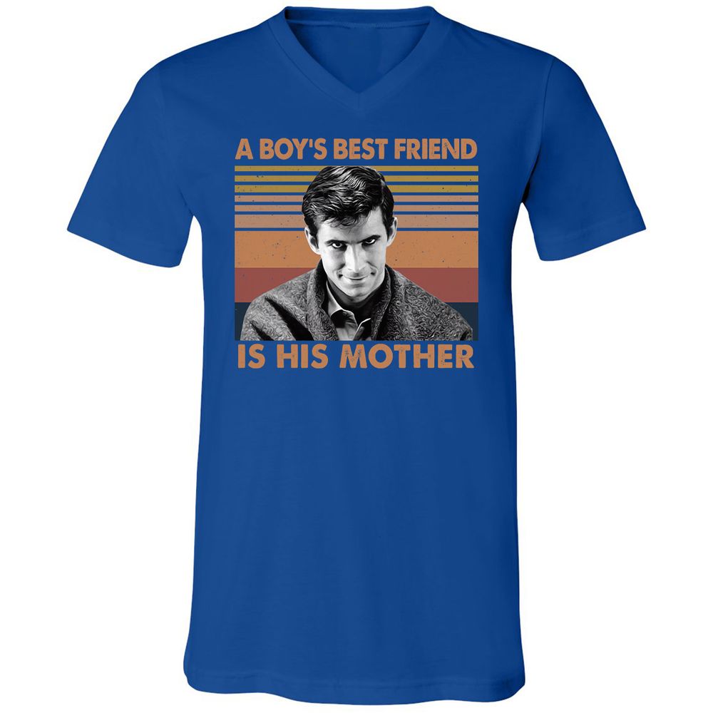Unisex V-Neck T-Shirt - YYVBJWYT - True Royal - 4