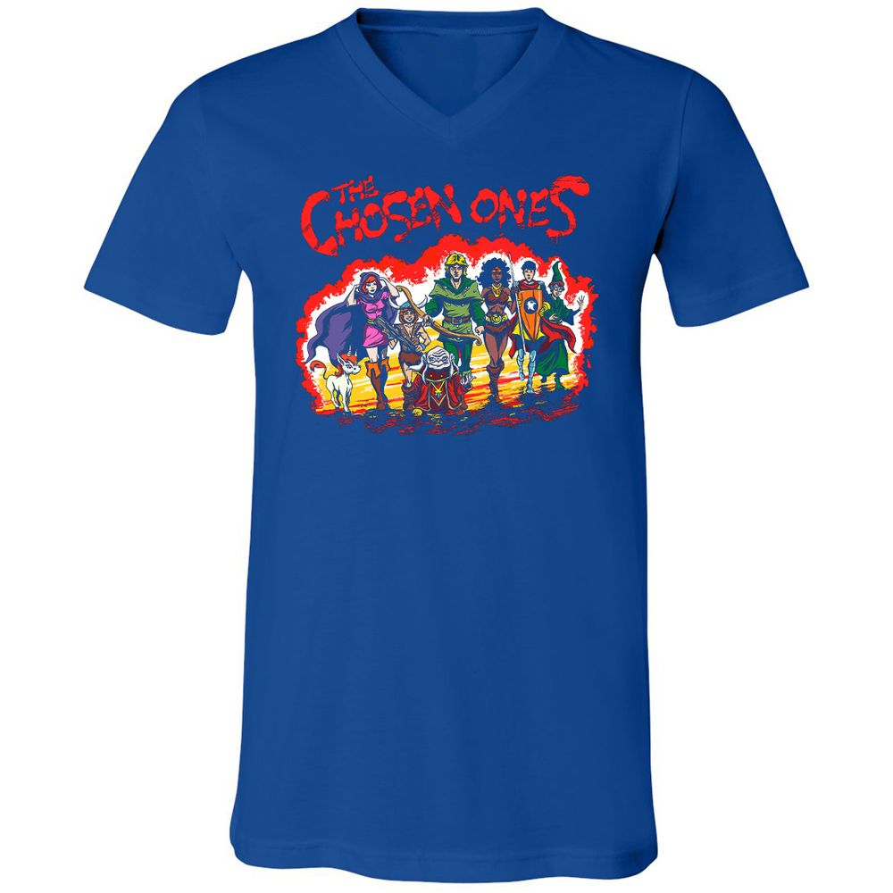 Unisex V-Neck T-Shirt - 2YPKRGYV - True Royal - 4