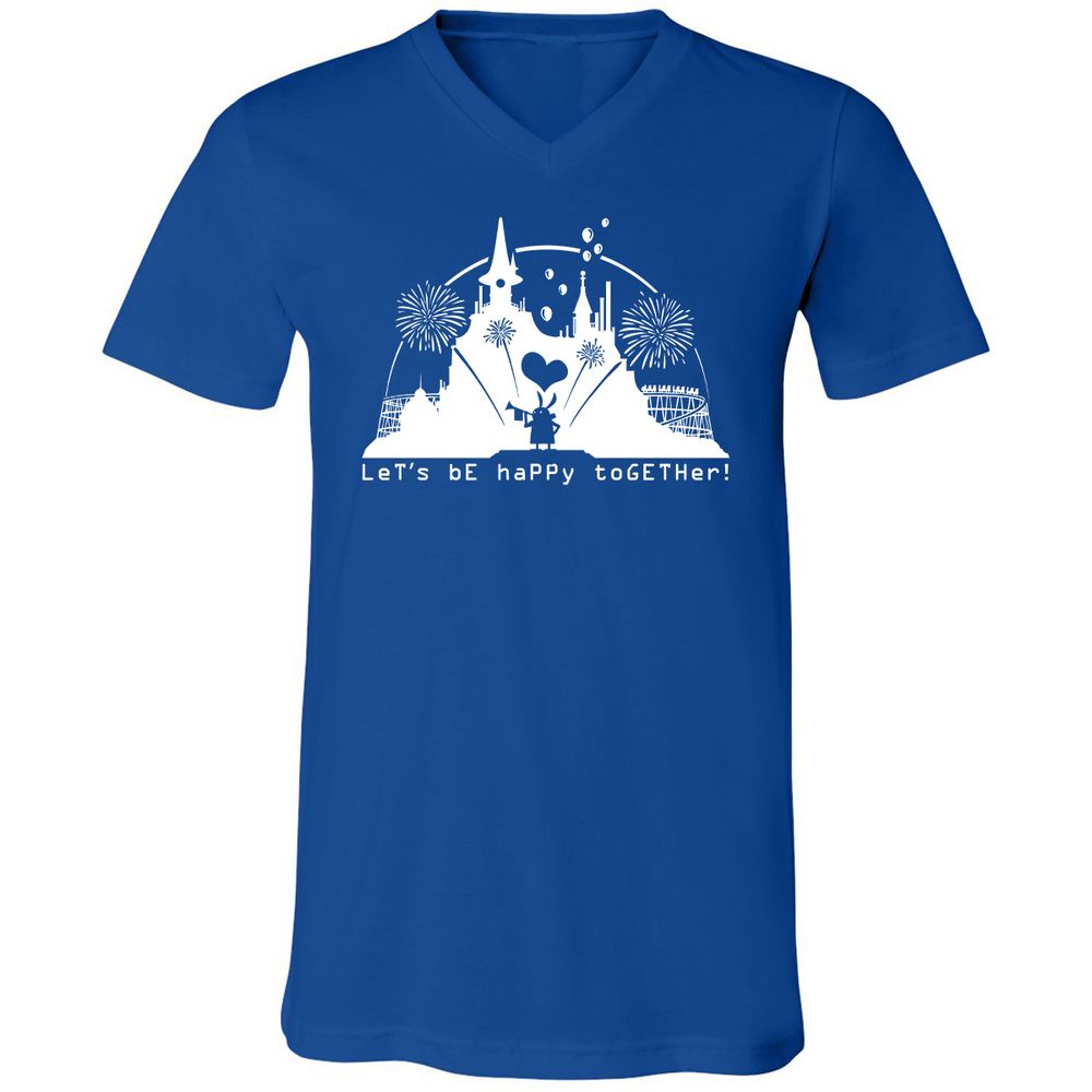 Unisex V-Neck T-Shirt - LAQ3359G - True Royal - 4