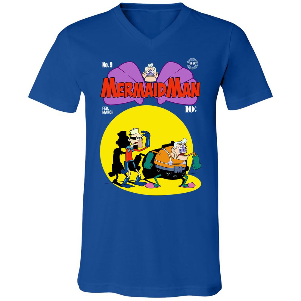 Unisex V-Neck T-Shirt - STCC8KWZ - True Royal - 4