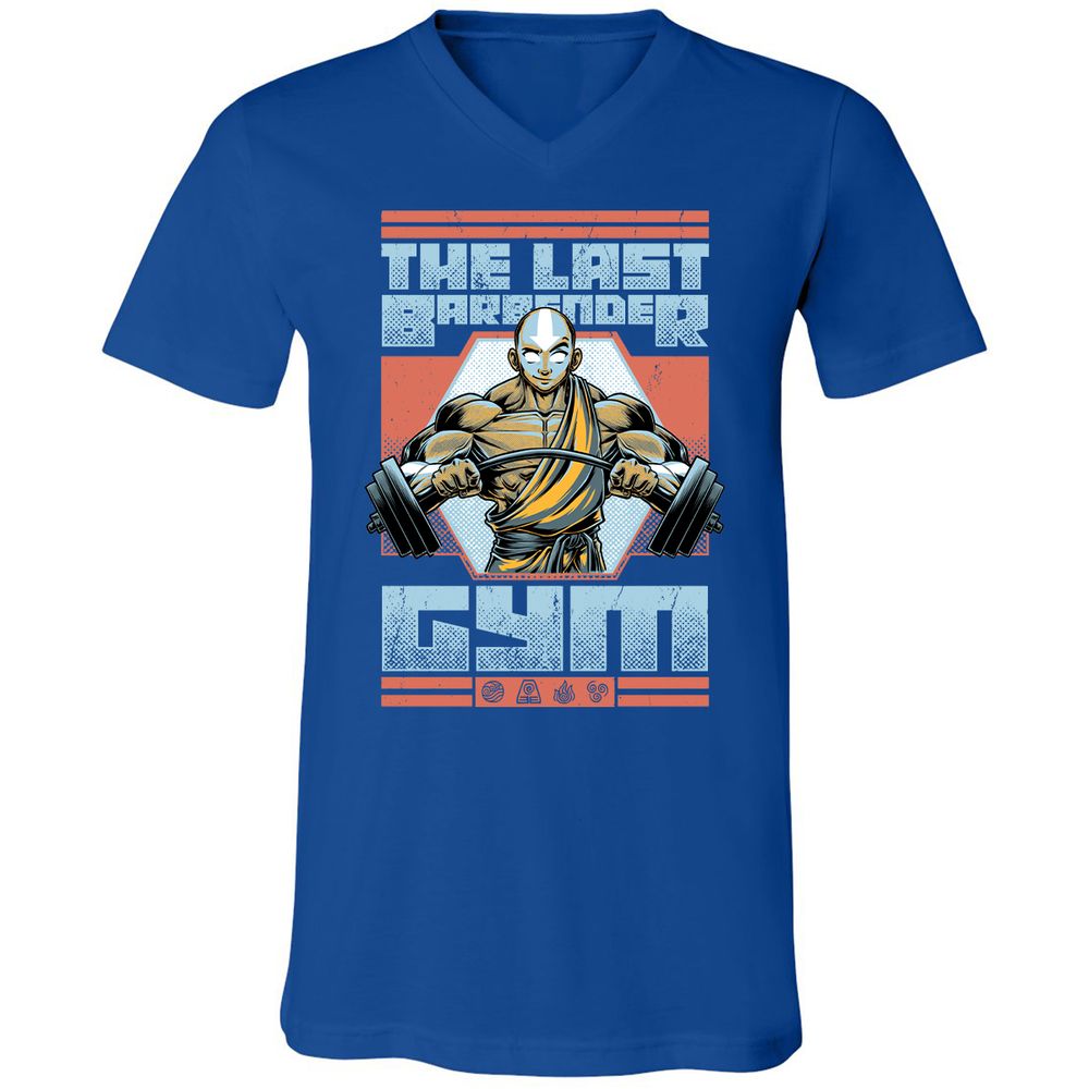 Unisex V-Neck T-Shirt - 7KTVVXB3 - True Royal - 4