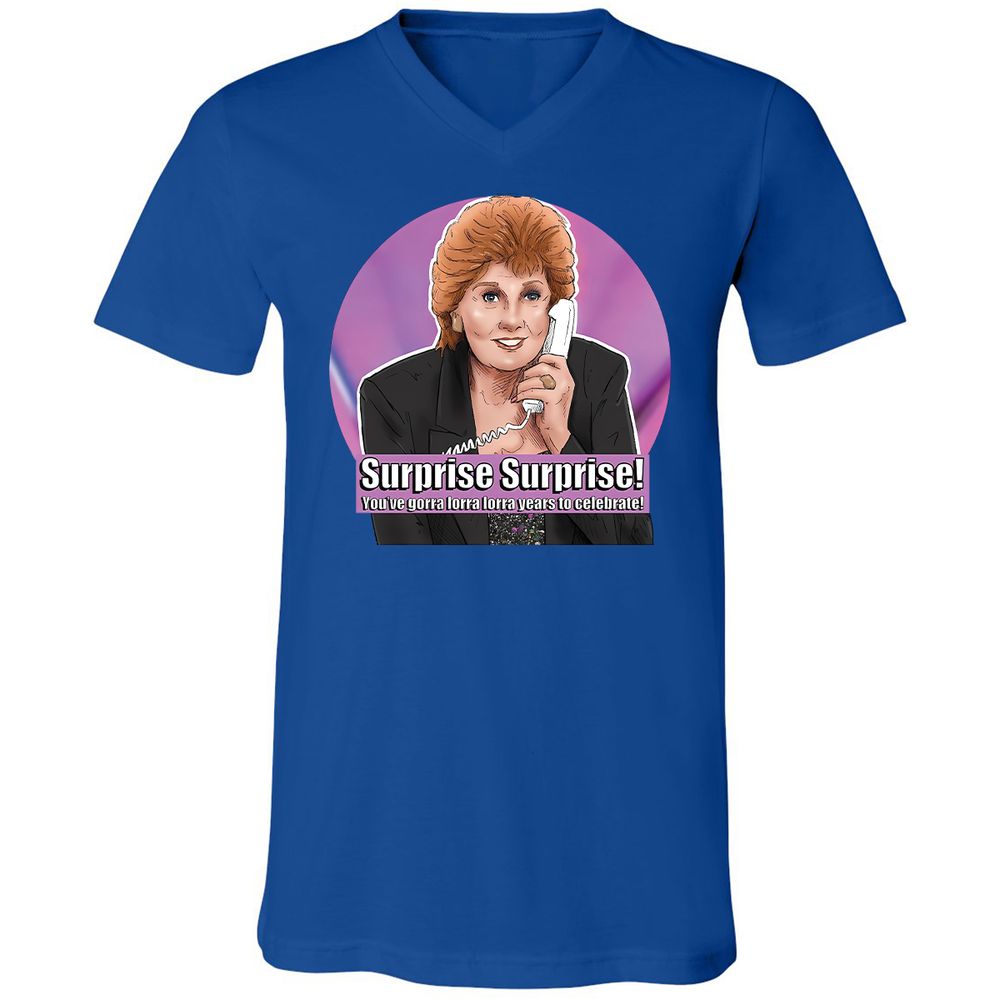 Unisex V-Neck T-Shirt - VWSW1N7V - True Royal - 4