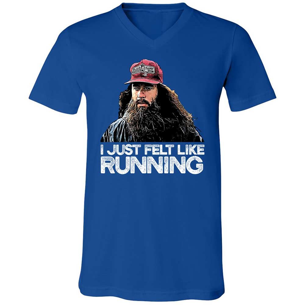 Unisex V-Neck T-Shirt - PW8EE6XV - True Royal - 4