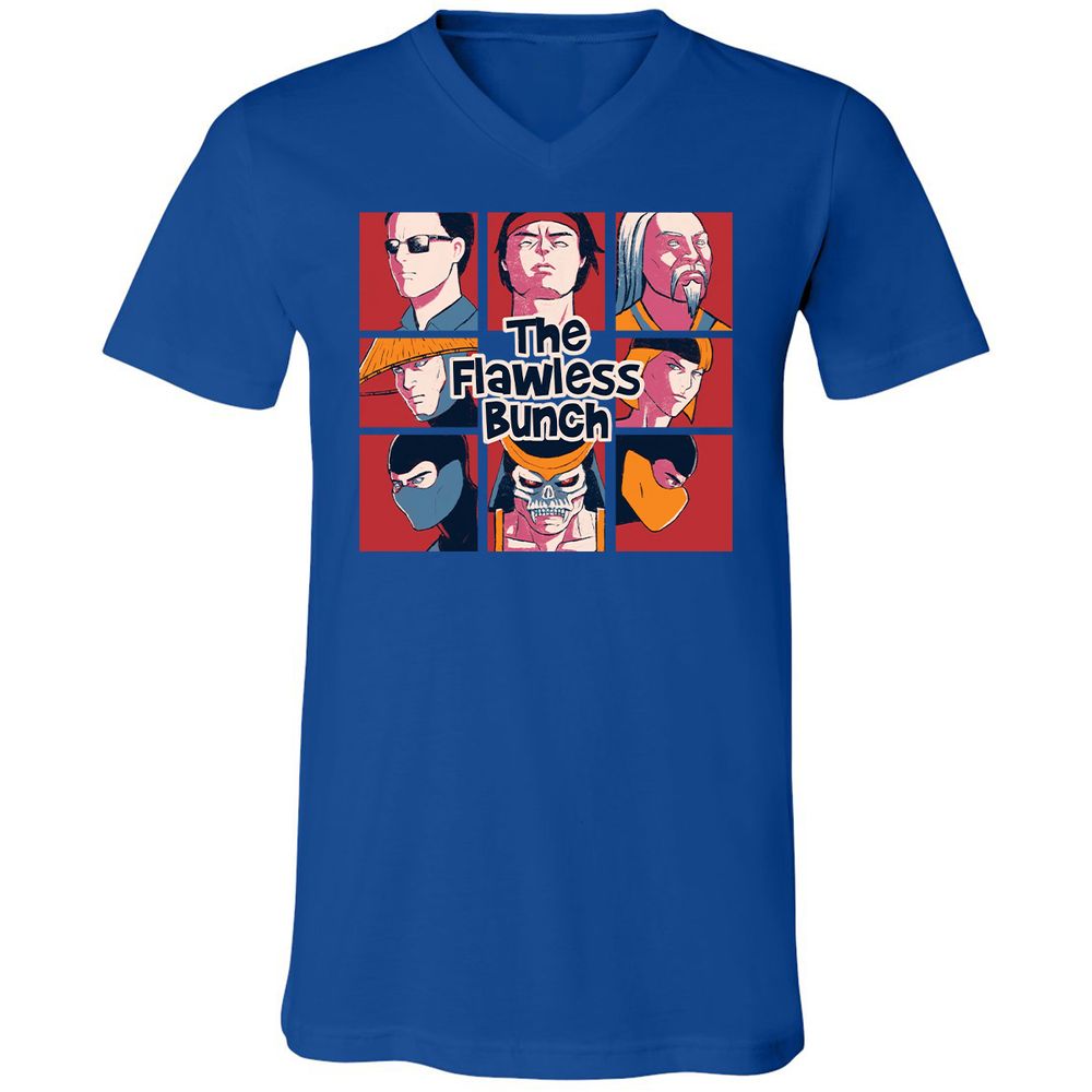 Unisex V-Neck T-Shirt - JENX9XF2 - True Royal - 4